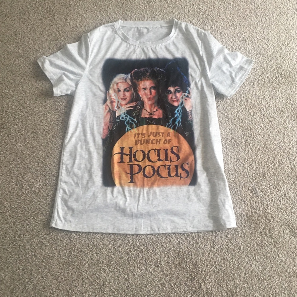 Multicolored Womens Hocus Pocus Short Sleeve Graphic Tee Size XL